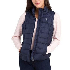 U.S. Polo assn Navy Blue puffer vest